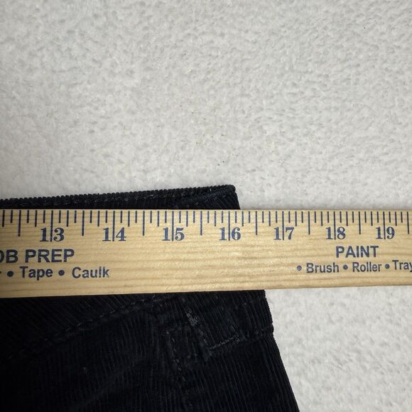 True Religion Womens Joey Big T Corduroy Flare Jeans Pants Size 31 Black Y2K - Picture 6 of 9